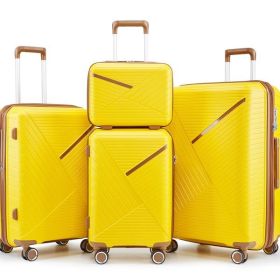 Luggage Set 4-piece Set (Option: Yellow)