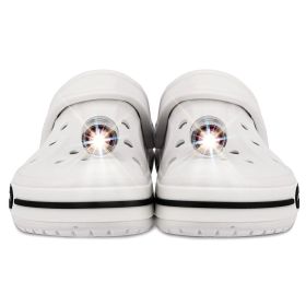 Headlights for Shoes;  2Pcs LED Light for Clogs IPX5 Waterproof Shoes Lights Charms for Dog Walking;  Handy Camping;  lasting 72 hours glow;  Sui (Color: Golden)